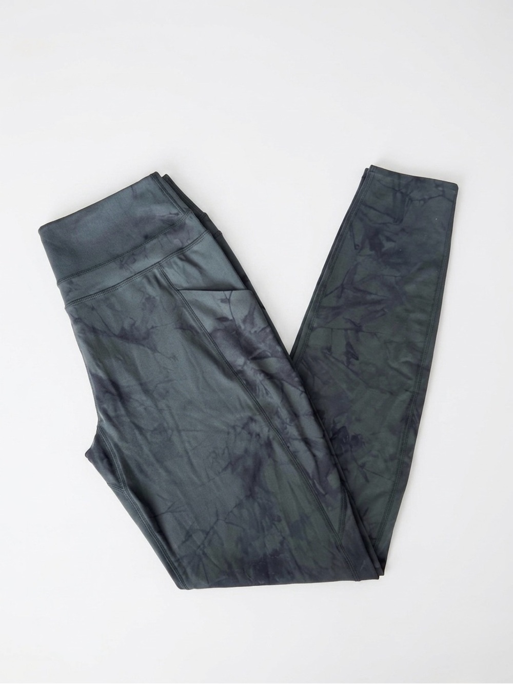 Alphalete Harmony Legging High Waist Green Tie Dye Alphalux Womens Size Small*